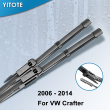 Cuchillas de limpiaparabrisas YITOTE para Volkswagen VW Crafter Fit Pinch Tab brazos/brazos de botón pulsador 2024 - compra barato