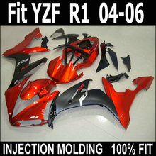 Injection molding fairings for YAMAHA YZF R1 04 05 06 wine red black motorcycle fairing kit YZFR1 2004 2005 2006 PQ35 2024 - buy cheap