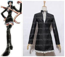 One Piece ONE PIECE Nico Robin Leather Dress Cosplay Costume Full Set in Halloween costume 2024 - buy cheap