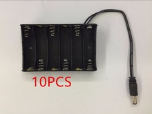 10PCS New 6 x AA Battery Case Storage Holder With DC2.1 Power Jack For Arduino Diy Power Bank IqosBattery Holder 2024 - buy cheap