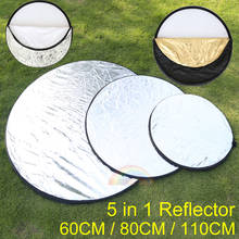 24"/32"/42" Reflector 5 in 1 Portable Collapsible Light Round Reflector Golden/silver/white/black/translucent 60cm/80cm/110cm 2024 - buy cheap