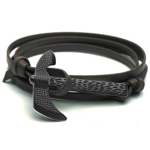 Hot Sale New Fashion Axe Head Anchor Id Bracelets Men Survival Rope Chain Paracord Bracelet Male Wrap Metal Sport Hooks 2024 - buy cheap