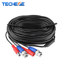 Techege 18.3M BNC cable Power video Plug and Play Cable for CCTV Camera and DVR 2024 - buy cheap