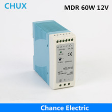 DIN Rail 12v 60w industria MDR 5A para cnc cctv luz led hecha en china MDR60W-12V fuente de alimentación de modo de conmutación industrial 2024 - compra barato