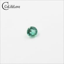 3.5 mm round natural emerald loose gemstone for jewelry shop 100% real natural Zambia emerald jewelry DIY 2024 - buy cheap