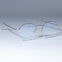 Gafas cuadradas semisin montura para hombre y mujer, lentes ópticas a la moda para ordenador, 49013 2024 - compra barato
