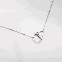 Triângulo geométrico simples coreano 925, prata esterlina, temperamento, personalidade, moda feminina, joias, colar, escondi020 2024 - compre barato