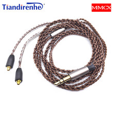 MMCX-Hoge kwalitet oortelephone-enchufe de cobre sin oxígeno, actualización Kabel Met MMCX, Voor para SHURE SE215 SE535 SE848 2024 - compra barato