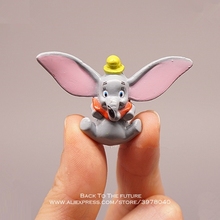 Disney Dumbo 3 см мини кукла, фигурка, осанка, аниме, украшение, коллекция, фигурка, игрушки, модель для детей, подарок для мальчика 2024 - купить недорого