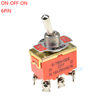 2 pces E-TEN1322 1322 6pin alternar interruptores de alimentação de balancim on-off 15a 250 v