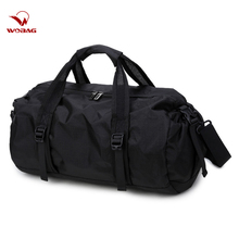 Fashion Black New Weekend Short-distance Travel Bag Foldable Men Sports Training Handbag Large Capacity Yoga Women Duffel Bag 2024 - buy cheap