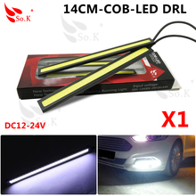 2pcs Daytime Running lights 14cm DRL COB LED Update Ultra Bright Waterproof Auto Car Driving Lights Fog Lamp Car Styling DC 12V 2024 - buy cheap