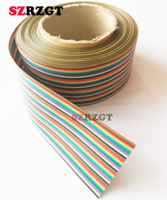 1 м 2 м 3 м 4 м 5 м 10 м 40pin Dupont провод плоский цветной Радужный ленточный кабель провод 1,17 мм 2024 - купить недорого