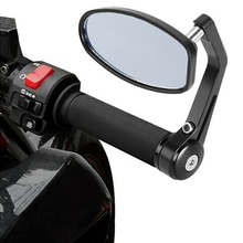 Espelho retrovisor para motocicleta trilha, espelho retrovisor para cafe racer, moto rbike 2024 - compre barato