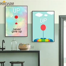 Nordic Posters and Prints Canvas Painting Art Inspirational Never Give Up Wall Picture for Living Room Cuadros Home Decor Salon 2024 - buy cheap