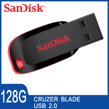 SanDisk USB flash Drive 128GB pendrive USB2.0 16GB 32GB 64GB USB Pen Drive high speed flash stick 2024 - buy cheap