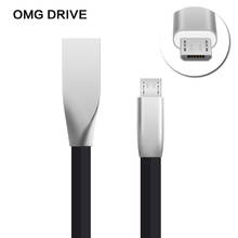 OMG DRIVE Кабель Micro Usb сплав Цинка кабель Usb Быстрая Зарядка USB Зарядное Устройство Кабель 1 M для Samsung/Sony/Xiaomi/Android-Телефон 2024 - купить недорого