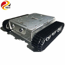 4WD Tracked Robot Smart Chassis with Aluminum Alloy Wheels/Frame 2 Motors for Modification Tank Model Robot Project RC Toy 2024 - buy cheap
