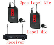 TC-2R Lavalier VHF Wireless Microphone Receiver TC-TL VHF wireless lapel 2pcs Clip wireless Mic From China Takstar Factory 2024 - buy cheap