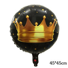Globo tipo corona de oro de 18 pulgadas, globos metalizados de cumpleaños, decoración para fiesta de despedida de soltera, baby shower, 1 ud. 2024 - compra barato