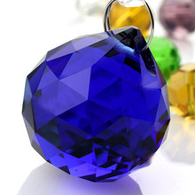 Qualidade superior, 40 PCS 40mm Azul Cristal Facetado Bola (+ 40 pcs Anéis), bola de Lustre de cristal, Bola De Cristal De Luz, Frete Grátis 2024 - compre barato
