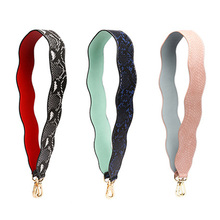 JPYIR New Arrival Handbag Strap Pu Leather Snakeskin Shoulder Bag Straps Belt Ripple Strap Bag Accessories Women Bag Belt Handle 2024 - купить недорого