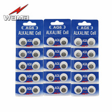 40pcs/4packs Wama AG6 LR920 371 370 1.5V Alkaline Button Cell Coin Battery For Calculator Toy 2024 - buy cheap