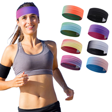 Нескользящие спортивные повязки на голову для тенниса для йоги, баскетбола, бега, спорта, бега, спорта, пота, повязки для волос 2024 - купить недорого