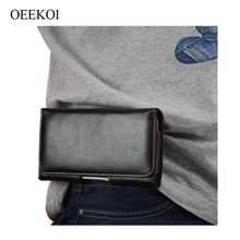 OEEKOI Genuine Leather Belt Clip Pouch Cover Case for Samsung Galaxy A20/M30/S10 Plus/A10/A50/A30/M20/M10/A9 Pro 2019/A8s/A6s 2024 - buy cheap