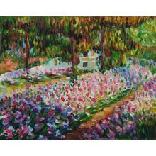 Artistas jardín en Giverny II de Arte de Monet arte pinturas al óleo lienzo reproducción pintada a mano 2024 - compra barato