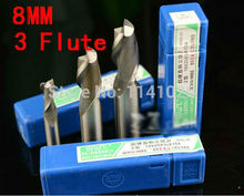 Free Shipping 5pcs 8mm Three 3 Flute HSS & Aluminium End Mill Cutter CNC Bit (China (Mainland)) 2024 - buy cheap