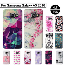 Capa de silicone macio para samsung galaxy, a3 2016 a310 a310f com relevo 3d, capa traseira para samsung a3 2016, shell tpu 2024 - compre barato