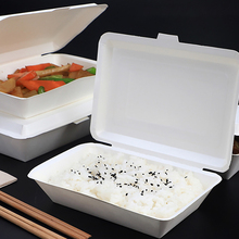 Lunch Box Disposable Box Packing Box No-Clean Case Food Tray Package Container Packaging Box Convenient Ware Takeaway Case 50pcs 2024 - buy cheap