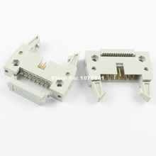 5pcs 2.54mm Pitch 2x7 Pin 14 Pin Straight Male Cable Connector Ejector Header With Latch 2024 - buy cheap