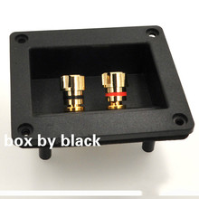 10pcs/lot wholesale 90mmx80mm Square Copper 2-Way Speaker Junction Box Terminal Binding Post 2024 - buy cheap