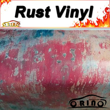 Red Rust Vinyl Film Car Wrap With Air Bubble Free For Vehicle Boat Graphics Car Rusty Sticker Size: 1.52*5/10/15/20/25/30 Meters 2024 - buy cheap