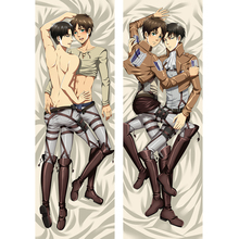 Funda de almohada de Anime japonés Attack on titan para hombre, funda de almohada masculina con cuerpo en forma de atrapasueños 2024 - compra barato