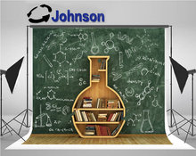 chemist chemistry Concept Bookshelf Books photo studio background  High quality Computer print wall backdrops 2024 - buy cheap