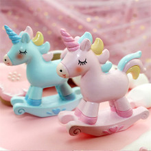 1 Piece Unicorn Cake Toppers Rocking Horse Cake Decorations Toppers Baby Birthday Party Decorations Baking Tools Home Decor 2024 - buy cheap