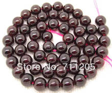 wholesale 56pcs ,7mm Natural Red Garnet Round Loose Beads,we provide mixed wholesale for all items ! 2024 - buy cheap