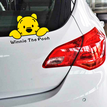 Aliauto Car Styling Cartoon Cute Bear Watching Sticker Decal For Motorcycle Laptop Chevrolet Peugeot Lada Wardrobe Ford Focus 2024 - buy cheap