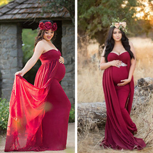 Fashion Maternity Photography Props Maternity Gown Maternity Dress For Photo Shoot Pregnant Dress Clothes For Pregnant Women 2024 - buy cheap