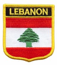 Lebanon Flag Embroidery Patches Made by Twill with Merrow Border and Iron On Backing Accept Custom and MOQ50pcs free shipping 2024 - buy cheap
