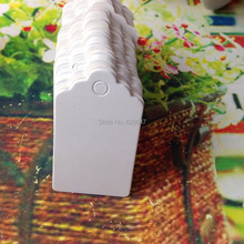 Dom gratuito de envio etiquetas de papel branco DIY tag em branco de papel branco marcado cartão em branco etiquetas da tração da mão 2024 - compre barato