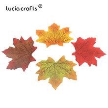 Hojas de arce artificiales para decoración del hogar, decoración para fiesta de boda, arte de otoño, A0807, 10 Uds./50 Uds., 7cm 2024 - compra barato