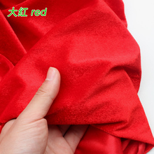 Red Silk Velvet Fabric  Velour Fabric  Pleuche Fabric  Table Cloth  Table Cover  Curtain Fabric  Sold By The Yard  Free Shipping 2024 - buy cheap