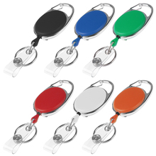 1/2PC Unisex Retractable Reel Pull Keychain ID Badge Lanyard Name Tag Key Card Holder Belt Clip Durable Key Ring Bag Chain Clip 2024 - buy cheap