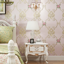 beibehang European floral damask wallpapers for living room flower Wall paper papel wall 3D Embossed flowers wall paper roll 2024 - buy cheap