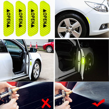 4Pcs/Set Car reflective stickers Tape Warning Mark Night Driving Safety Lighting Luminous Tapes Accessories Car Door Stickers 2024 - buy cheap