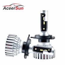 Aceersun  H4 led h4 h11 h7 led bulb car light 9005 hb4 9006 hb3 led lamp for auto 12V 60W zes Chip 6500K H7 24V headlights bulb 2024 - buy cheap